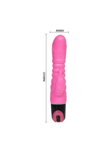 BAILE Vibrador Rosa 22.5 cm - Sensaciones Extremas con Estimulador de Clítoris