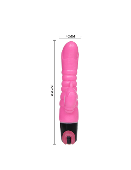 BAILE Vibrador Rosa 22.5 cm - Sensaciones Extremas con Estimulador de Clítoris