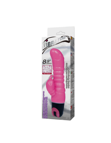 BAILE Vibrador Rosa 22.5 cm - Sensaciones Extremas con Estimulador de Clítoris