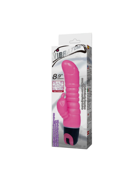 BAILE Vibrador Rosa 22.5 cm - Sensaciones Extremas con Estimulador de Clítoris
