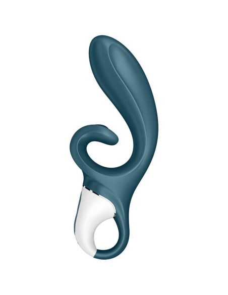 SATISFYER - HUG ME Vibrador Conejito Azul con App | SexPlace.MX