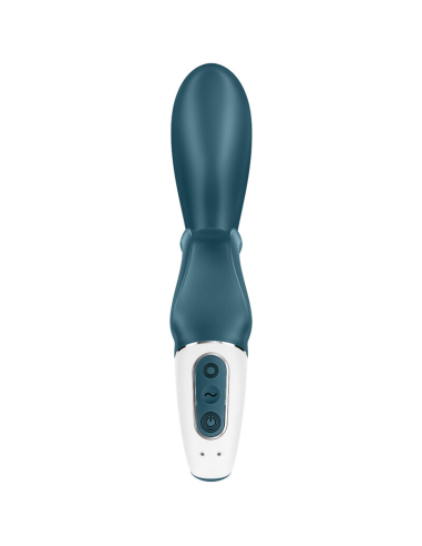 SATISFYER - HUG ME Vibrador Conejito Azul con App | SexPlace.MX