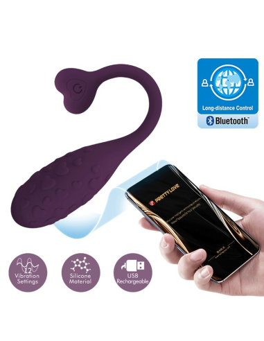 Pretty Love - Huevo Vibrador Lila Controlado por App | Placer Discreto y Spontáneo