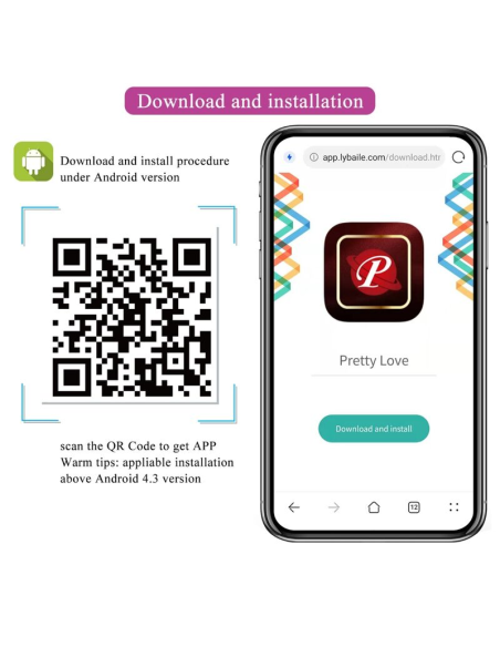 Pretty Love - Huevo Vibrador Lila Controlado por App | Placer Discreto y Spontáneo