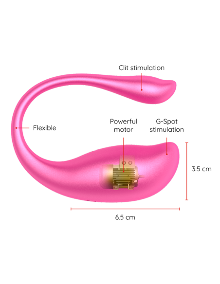 ONINDER - NAIROBI Huevo vibrador rosa con app | SexPlace.MX