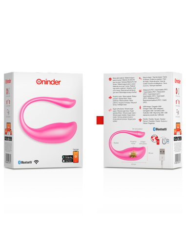 ONINDER - NAIROBI Huevo vibrador rosa con app | SexPlace.MX
