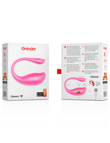 ONINDER - NAIROBI Huevo vibrador rosa con app | SexPlace.MX
