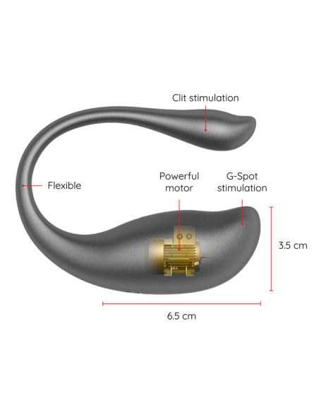 ONINDER - NAIROBI HUEVO VIBRADOR NEGRO - APP GRATUITA