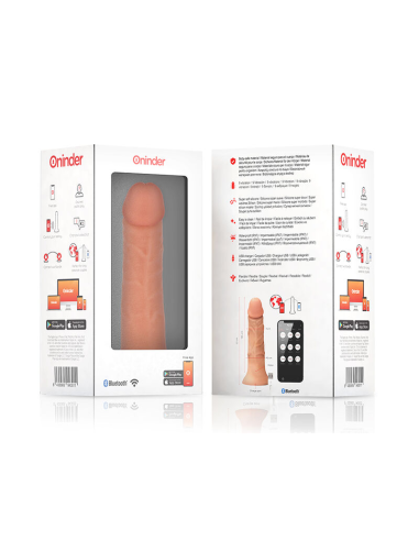 ONINDER - LARGE BOGOTÁ Dildo Vibrador 22 cm Con App | SexPlace.MX