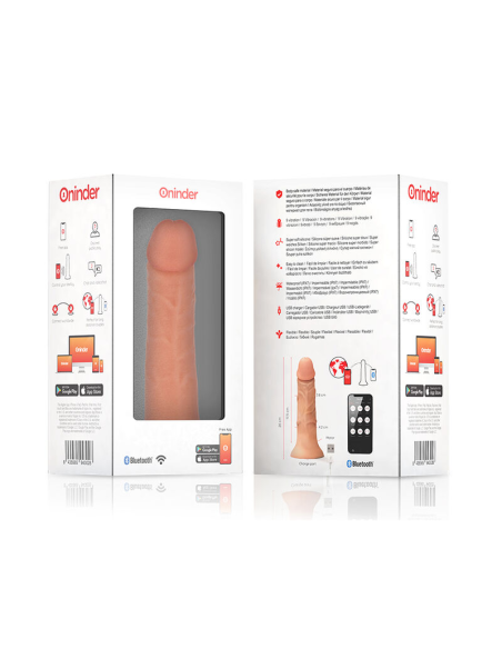 ONINDER - MEDIUM BOGOTÁ Dildo Vibrador 20 cm Con App | SexPlace.MX