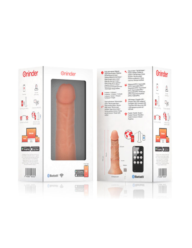 ONINDER - SMALL BOGOTÁ Dildo Vibrador 17.5 cm Con App | SexPlace.MX