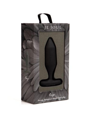 JE JOUE - ONYX PLUG ANAL VIBRADOR NEGRO | Plenitud y placer con poderosas vibraciones