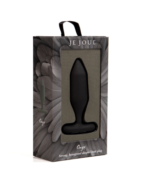 JE JOUE - ONYX PLUG ANAL VIBRADOR NEGRO | Plenitud y placer con poderosas vibraciones