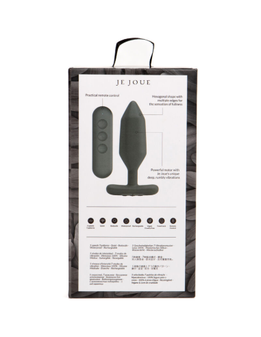 JE JOUE - ONYX PLUG ANAL VIBRADOR NEGRO | Plenitud y placer con poderosas vibraciones