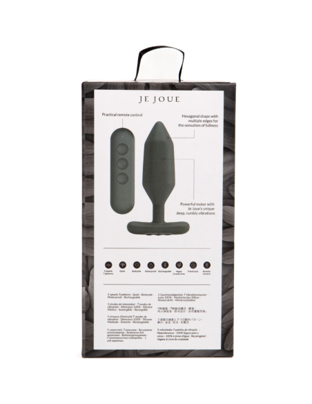 JE JOUE - ONYX PLUG ANAL VIBRADOR NEGRO | Plenitud y placer con poderosas vibraciones