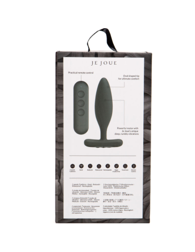 JE JOUE - Vesta Plug Anal Vibrador Negro | Suave, Potente y Placentero