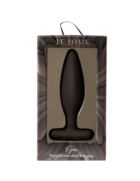 JE JOUE - Egon Plug Anal Vibrador Negro: Potente Estimulación Punto P y G