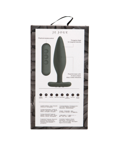 JE JOUE - Egon Plug Anal Vibrador Negro: Potente Estimulación Punto P y G