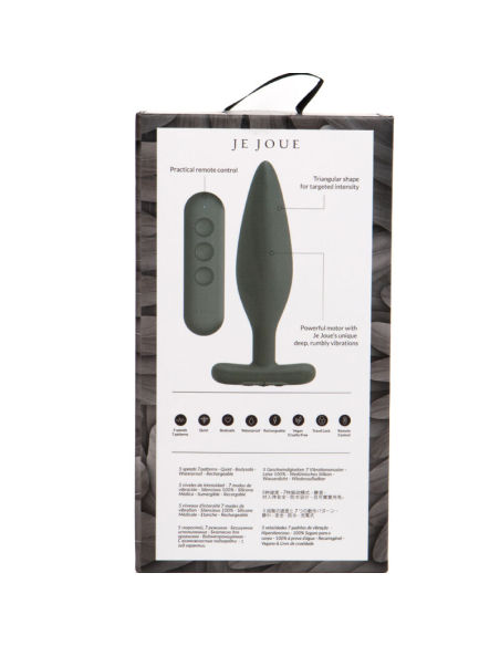 JE JOUE - Egon Plug Anal Vibrador Negro: Potente Estimulación Punto P y G