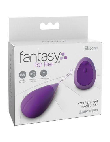 FANTASY FOR HER - Huevo Masajeador Control Remoto Excite-Her | Placer y Ejercicio Kegel Intensificado