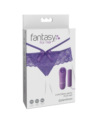 FANTASY FOR HER - Tanga Vibrador con Abertura para Placer Intensificado