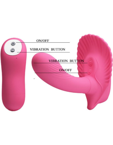 PRETTY LOVE - CONCHA ESTIMULADORA Vibrador Control Remoto| SexPlace.MX