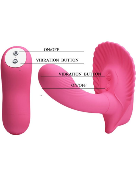 PRETTY LOVE - CONCHA ESTIMULADORA Vibrador Control Remoto| SexPlace.MX