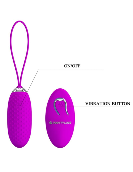 PRETTY LOVE - JOANNA Huevo Vibrador Control Remoto | SexPlace.MX