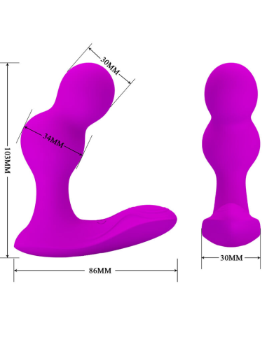 PRETTY LOVE - TERRANCE Masajeador Anal Control Remoto | SexPlace.MX