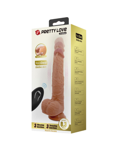 PRETTY LOVE - JONATHAN Dildo Vibracion Control Remoto 21 CM | SexPlace