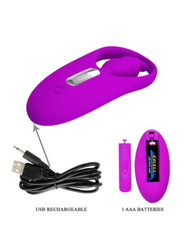 Pretty Love Wild Rabbit: Estimulador Clitoriano Discreto con Control Remoto - Lila