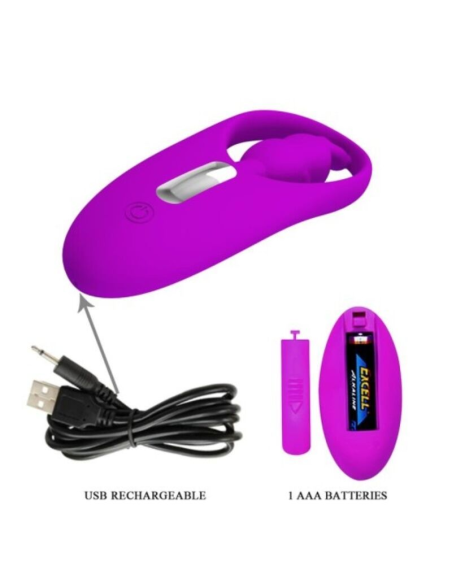Pretty Love Wild Rabbit: Estimulador Clitoriano Discreto con Control Remoto - Lila