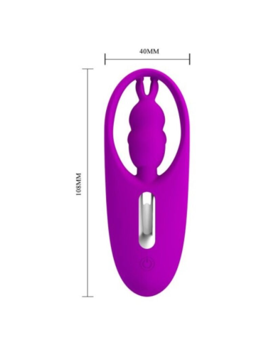 Pretty Love Wild Rabbit: Estimulador Clitoriano Discreto con Control Remoto - Lila