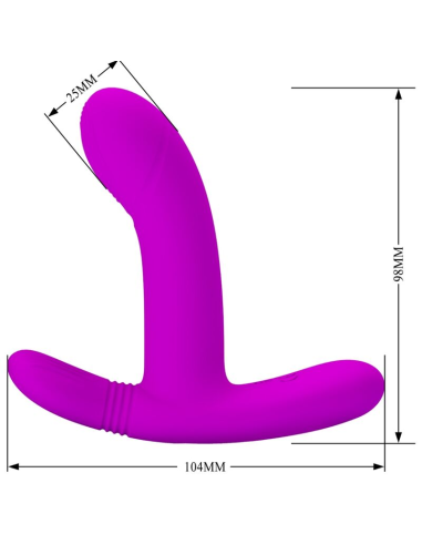 PRETTY LOVE - GERI Masajeador Clitoris Control Remoto Rosa | SexPlace