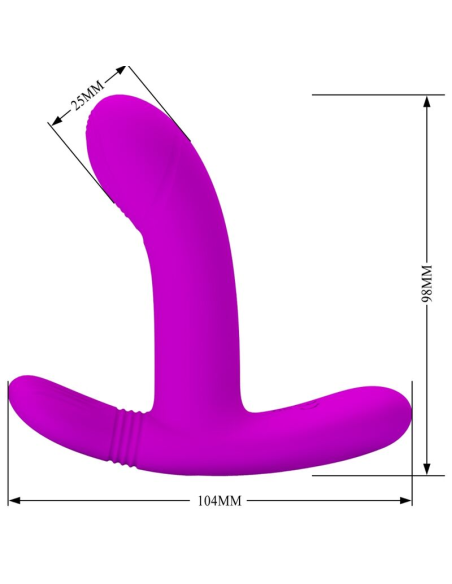 PRETTY LOVE - GERI Masajeador Clitoris Control Remoto Rosa | SexPlace