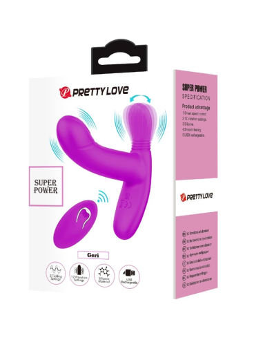 PRETTY LOVE - GERI Masajeador Clitoris Control Remoto Rosa | SexPlace