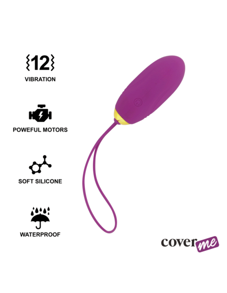 COVERME - Huevo Control Remoto LAPI LILA: Placer y Elegancia en Cada Vibración