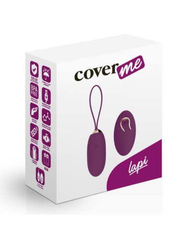 COVERME - Huevo Control Remoto LAPI LILA: Placer y Elegancia en Cada Vibración