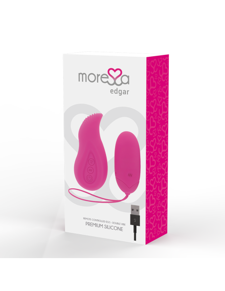 MORESSA Edgar Set Duo: Huevo Remoto y Mando Vibrador de Silicona Premium - Placer Sin Límites