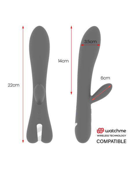 Erik Vibrador Brilly Glam: Estímulo Perfecto con Tecnología Watchme y 10 Modos de Vibración