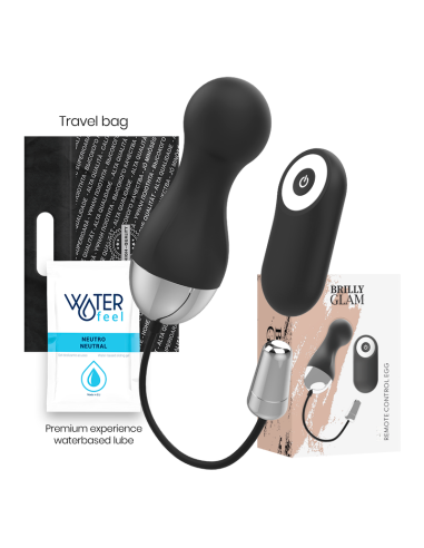 Brilly Glam - Ian Estimulador Control Remoto: 10 Vibraciones, Silicona Suave y Diseño Elegante