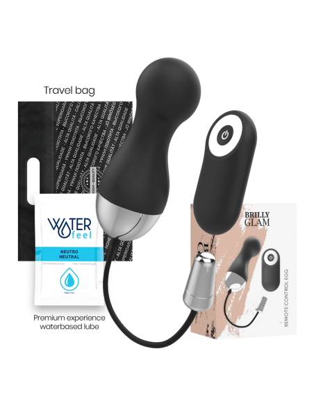 Brilly Glam - Ian Estimulador Control Remoto: 10 Vibraciones, Silicona Suave y Diseño Elegante