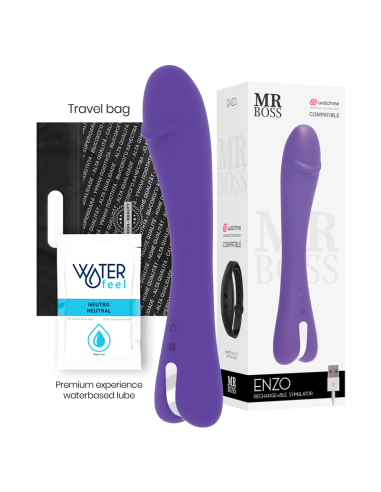 Mr. Boss - Enzo Vibrador: Placer Potente, 10 Modos, Compatible con Tecnología Watchme