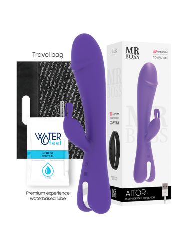 MR BOSS AITOR RABBIT - Estimulador Clitoriano y Vaginal compatible con Watchme | 10 Patrones de Vibración | Resistente al Agua