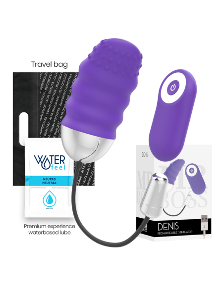 MR BOSS - Denis Huevo Control Remoto: 10 Vibraciones, Estimulación del Punto G y Diseño Elegante