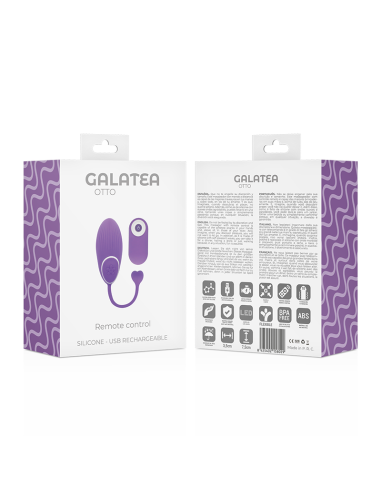 GALATEA - Otto: Estimulador Erótico Control Remoto con 10 Patrones de Vibración para Placer en Pareja
