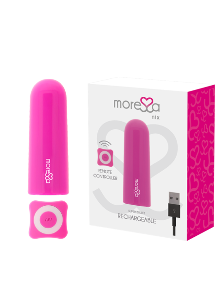 MORESSA NIX - Potente Vibrador Multi Juegos Control Remoto Rosa | Estimulación Elegante y Discreta