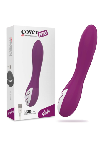 COVERME ELSIE: Vibrador Ergonómico Silicona Médica con Tecnología Watchme - Intensidad y Placer Asegurados