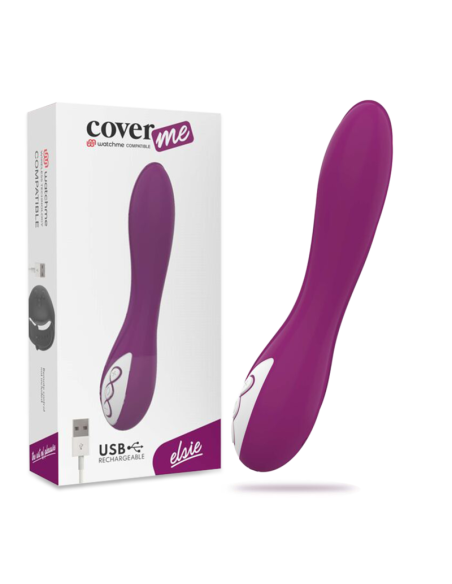 COVERME ELSIE: Vibrador Ergonómico Silicona Médica con Tecnología Watchme - Intensidad y Placer Asegurados