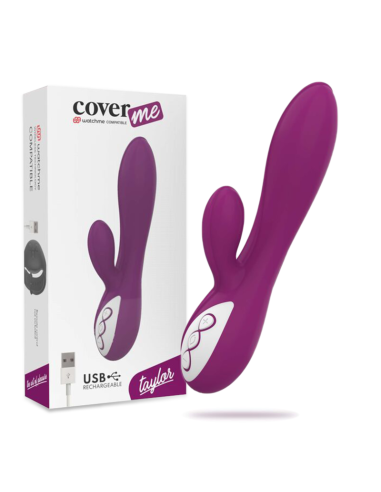 COVERME - Taylor: Vibrador Silicona Clítoris & Punto G con Tecnología Wireless Watchme